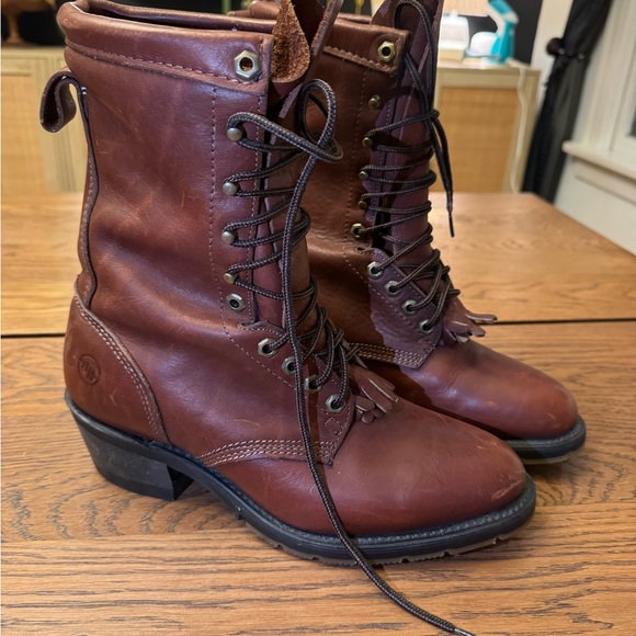 Double H Lace Up Work boots Gore-Tex‎ Leather Moto Dryz Aeroglide main image 3